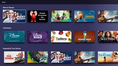 A demo for the home screen of a streaming tv app, like Disney+. Made in pure Javascript with no dependencies.
